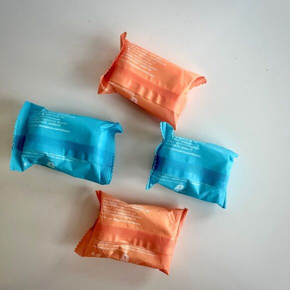 Disney Resorts Soap H20 Bath Facial Blushing Orange Travel Size 4 Bars - Picture 3 of 3